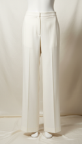 Ivory Wide-Leg Trousers