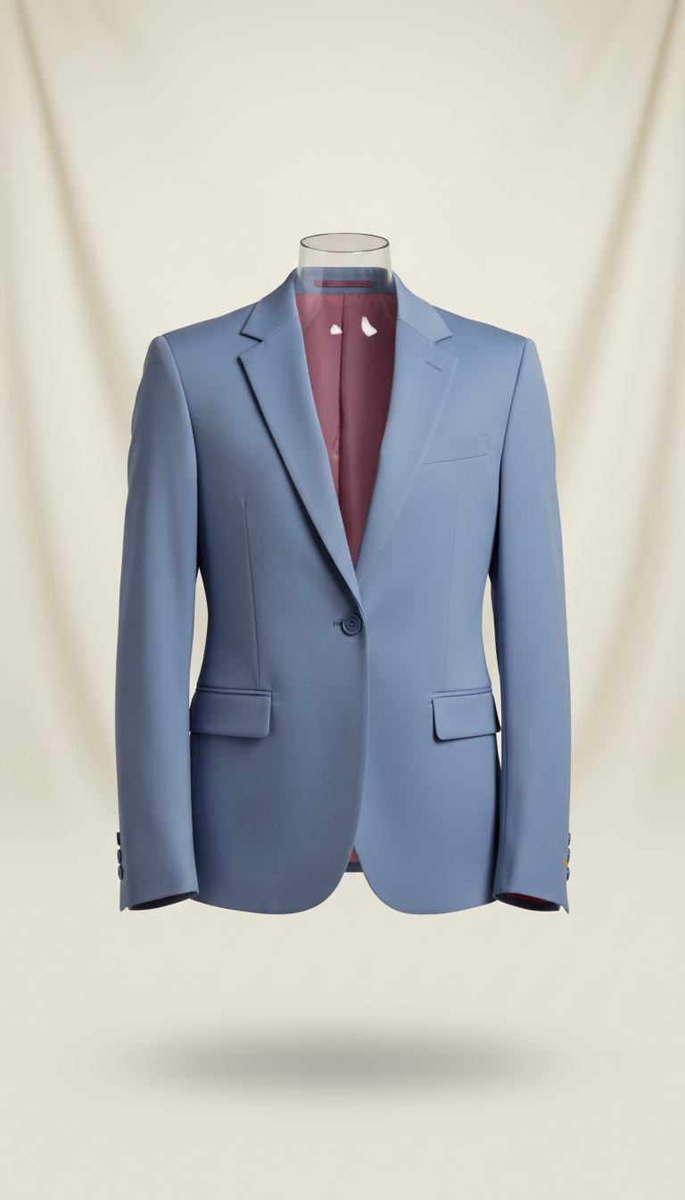 Powder Blue Tailored Blazer